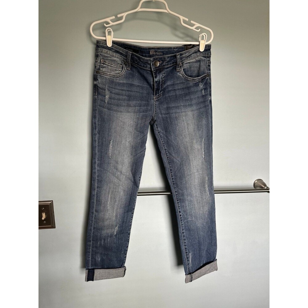 kut from the kloth zipper closure boyfriend jeans- size 6
